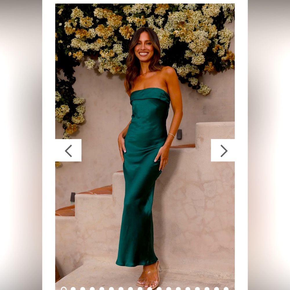 Gisele Maxi Dress - Emerald size L